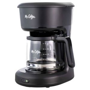 Mr. Coffee 5-Cup Mini Brew Switch Coffee Maker Black Auto Pause Easy On/Off